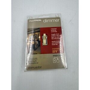 Lutron Dimmer Toggler Single Pole Switch Ivory Color TG-600PH-IV